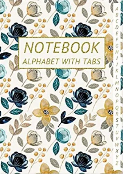 (EBOOK)-Notebook Alphabet with Tabs: A4 Size Lined Journal Large Alphabetical Notebook