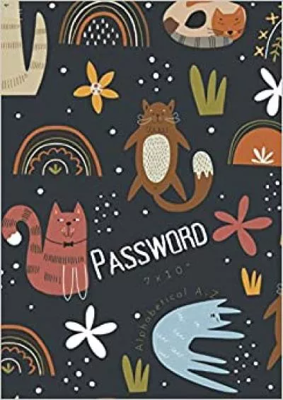 (BOOS)-Password Book Alphabetical: Large Print With Alphabetical Tabs For Seniors and Vision Impaired, Safekeep Your Passwords Offline (160 Pages, 7x10 Inches, Large, 600+ Entries)