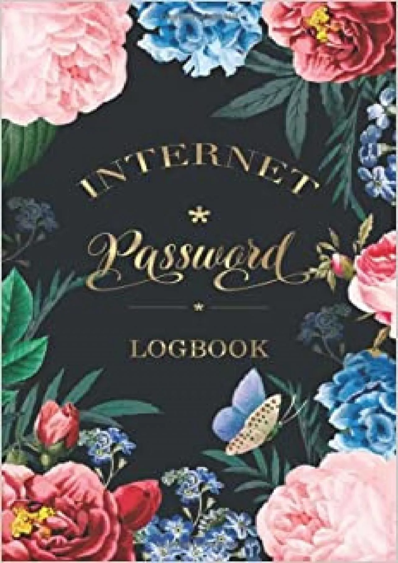 (EBOOK)-Internet Password Logbook : Lavish Rose Design: Internet Password Logbook With