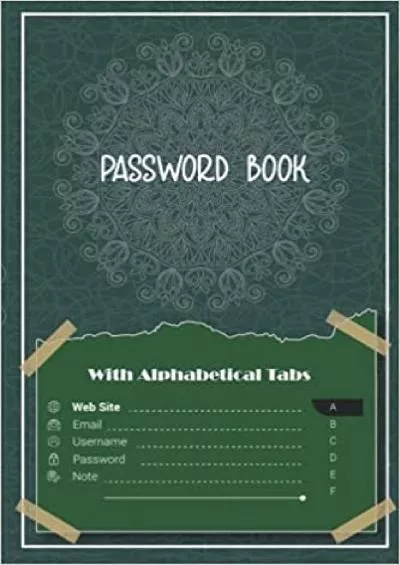 (BOOK)-Password Book with Alphabetical Tabs: Personal Internet Address  Usernames Logbook