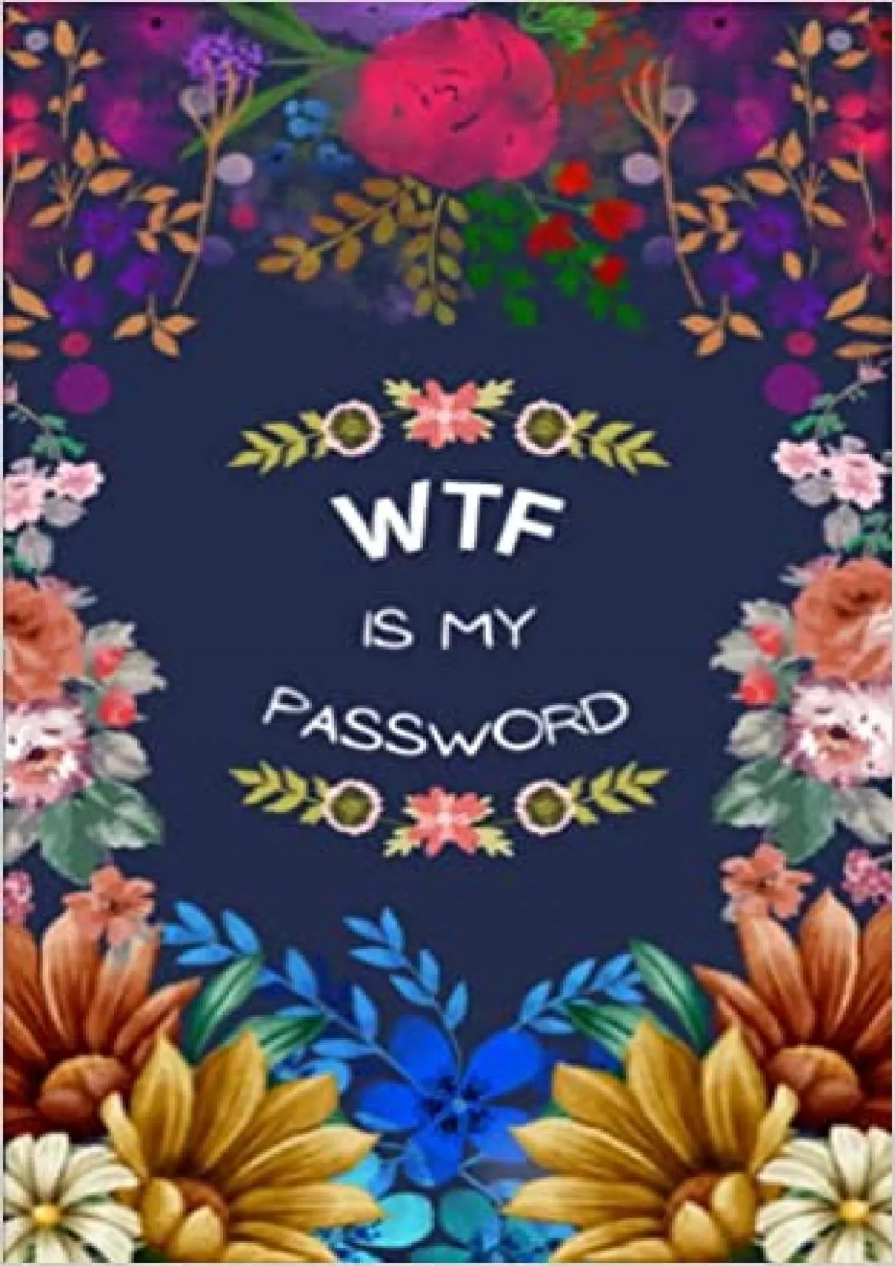 (READ)-WTF is my password: Password book, Small password book, Password book with alphabetical