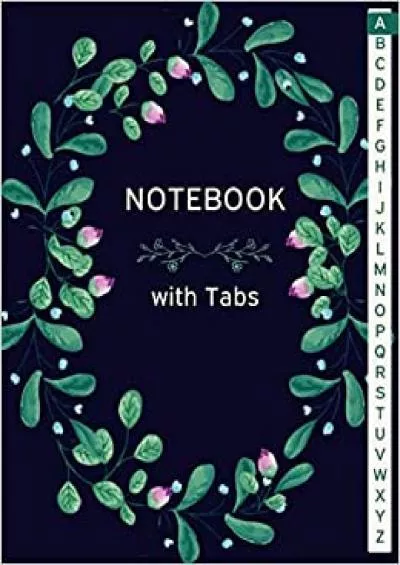 (BOOS)-Notebook with Tabs: Large Lined Journal Organizer with A-Z Tabs Printed | Alphabeticcal