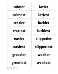 Word Study & Vocabulary 2: Unit 2: Comparative sufxes -er, -est