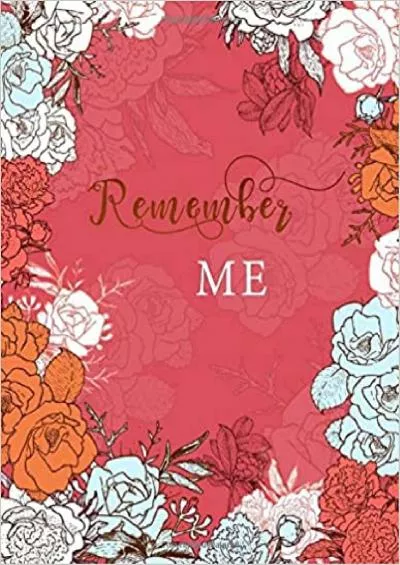 (BOOK)-Remember Me: 8.5 x 11 Big Password Book Organizer with Alphabetical Tabs | Large