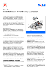 The proper lubrication of electric motor bearings is essential to 
...