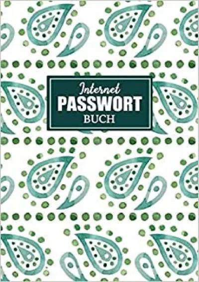 (BOOK)-Internet Passwort Buch: Offline Passwort Buch mit Register zum Verwalten von Passwörtern,