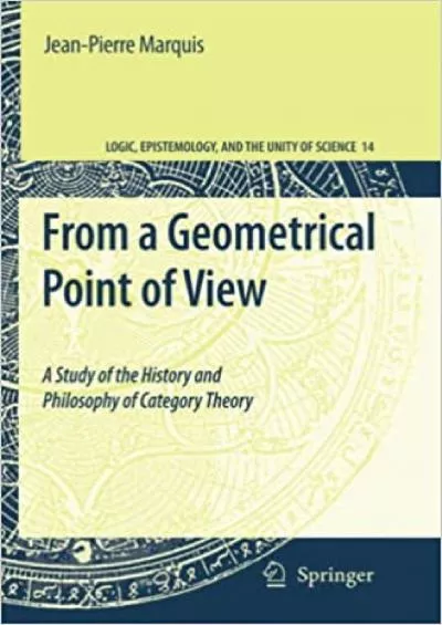 (BOOS)-From a Geometrical Point of View A Study of the History and Philosophy of Category