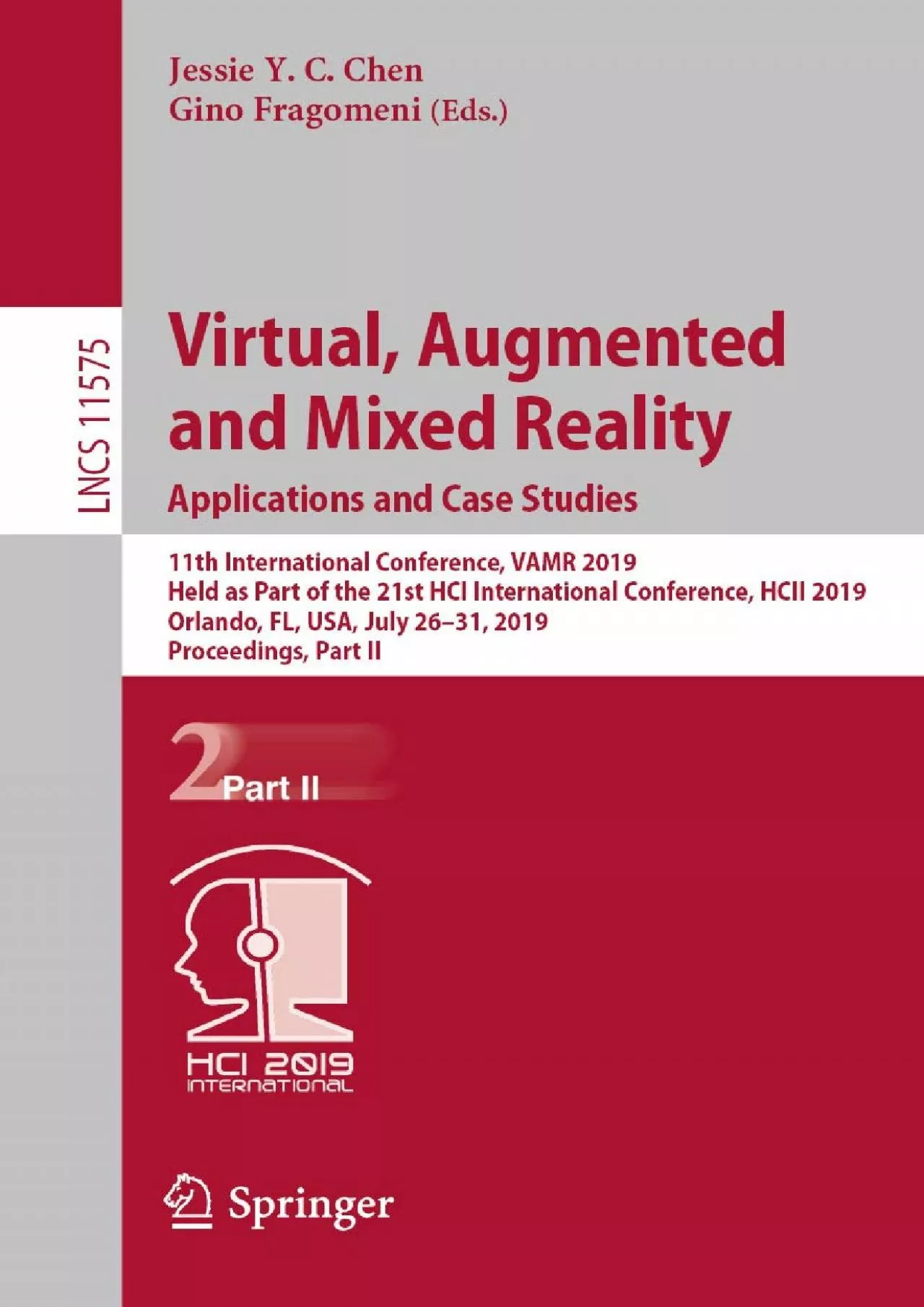 PDF-(BOOS)-Virtual Augmented and Mixed Reality Applications and Case Studies 11th International