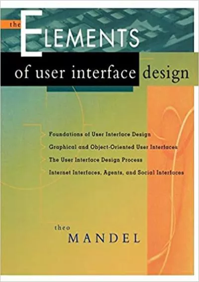 (DOWNLOAD)-Elements of User Interface Design