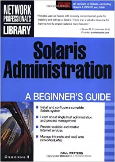 (BOOS)-Solaris Administration A Beginner\'s Guide