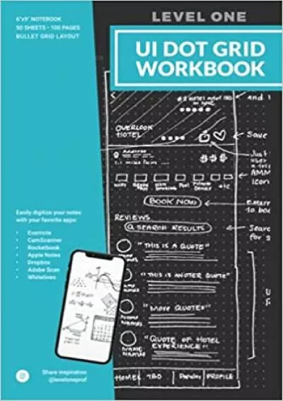 (DOWNLOAD)-Level One UI Dot Grid Workbook  6\' x 9\' 12-Column Bullet Grid Journal And Notebook