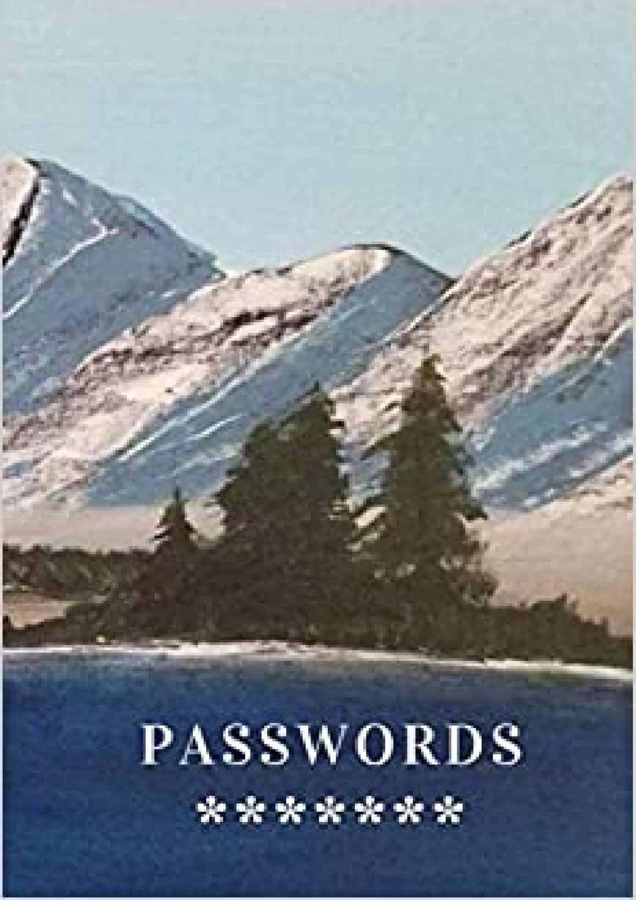 PDF-(DOWNLOAD)-Passwords A beautiful mountains and ocean scene password organizer with 105