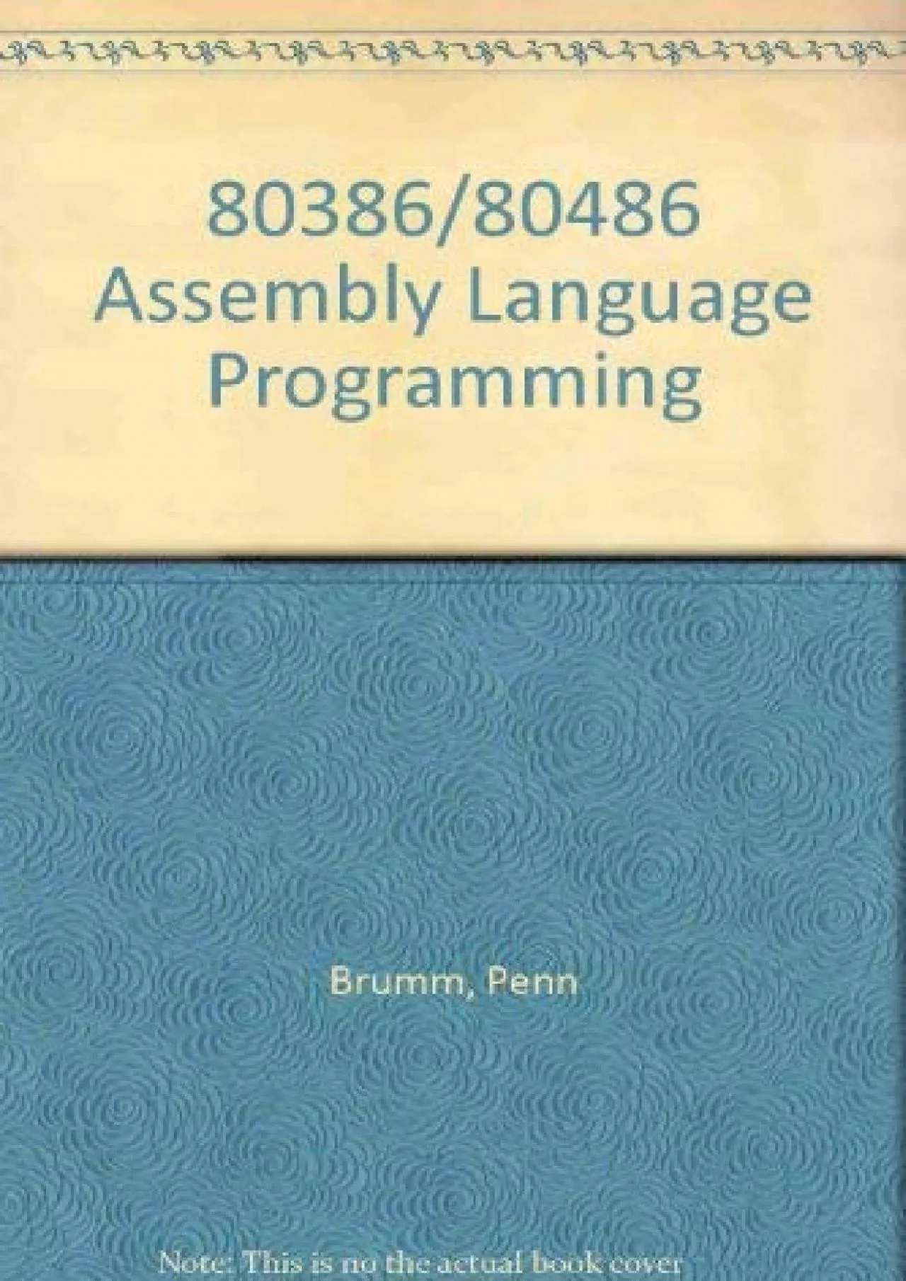 [READING BOOK]-80386/80486 Assembly Language Programming