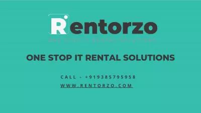 Laptop for Rent in Chennai