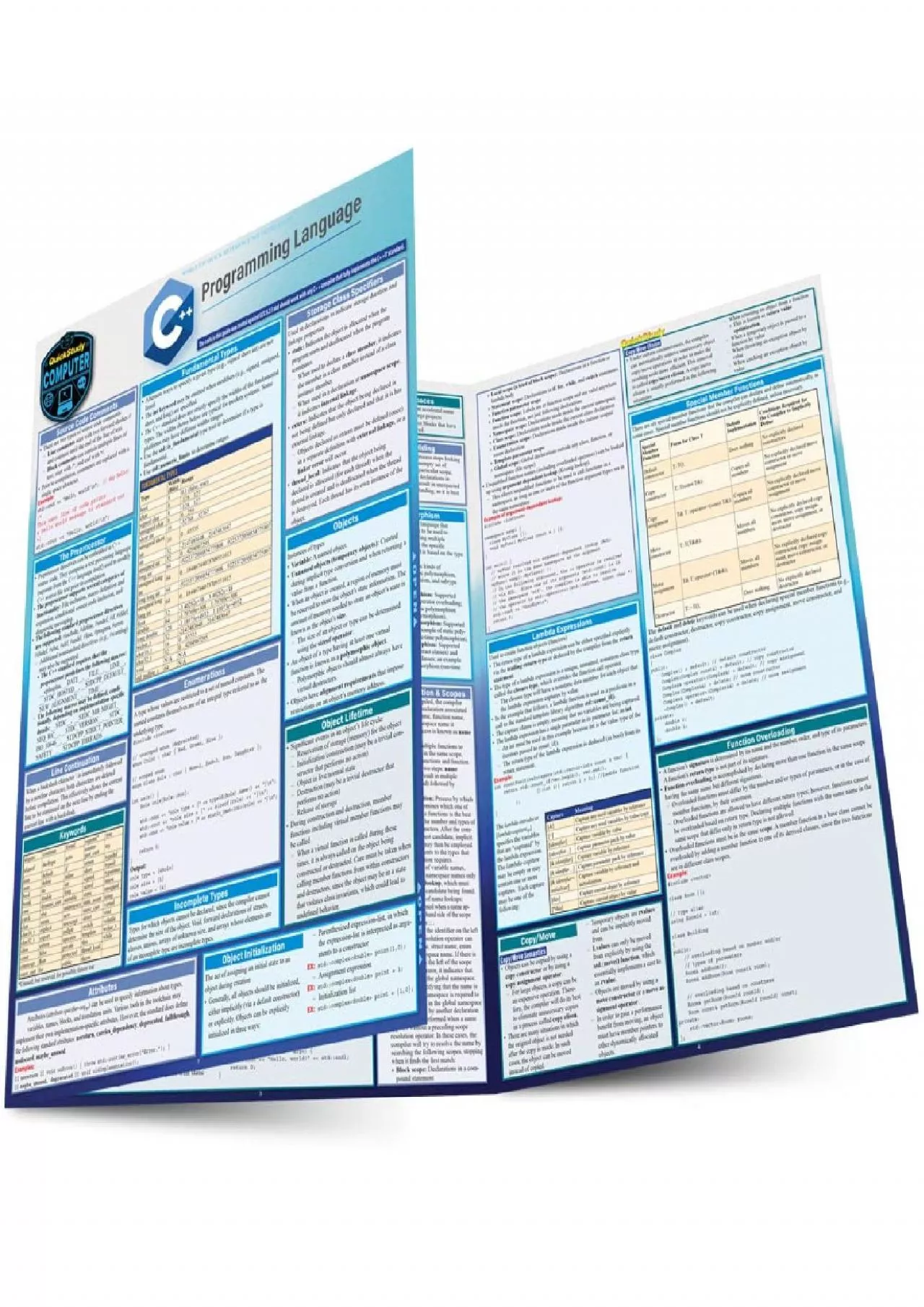 PDF-[DOWLOAD]-C++ Programming Language: a QuickStudy Laminated Reference (Quickstudy Reference