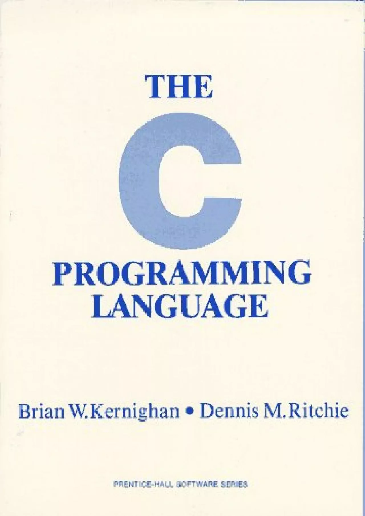 PDF-[FREE]-The C Programming Language