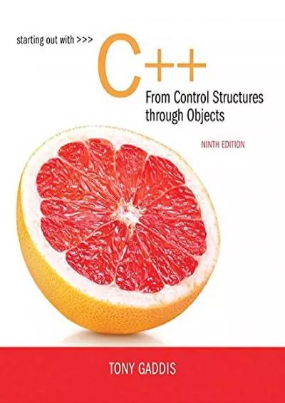 [BEST]-Starting Out with C++ from Control Structures to Objects