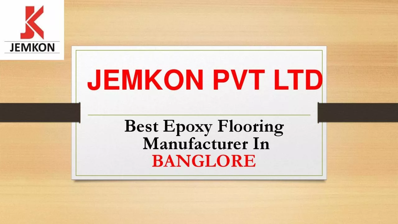 Best Epoxy Flooring In Bangalore.