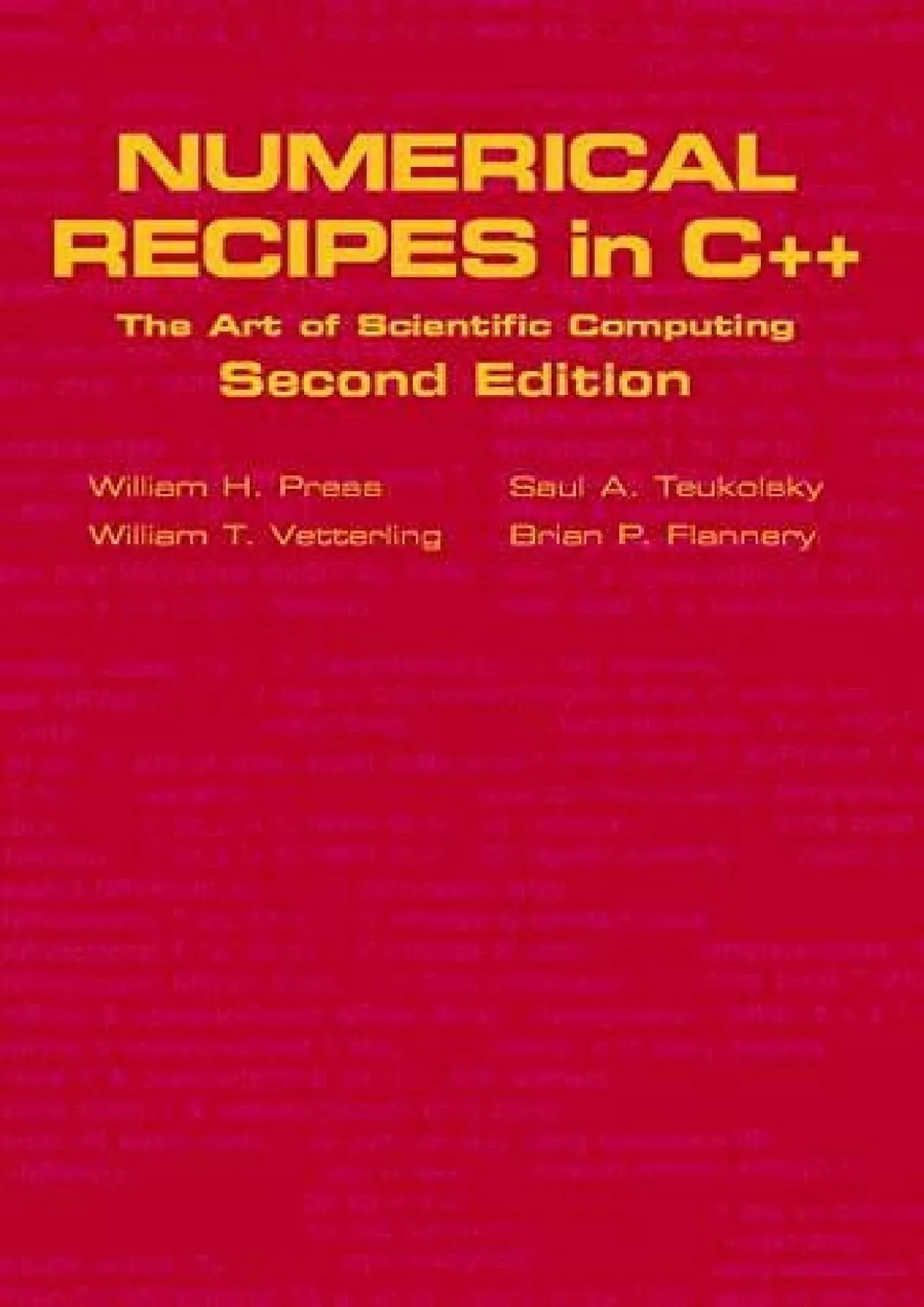 PDF-[eBOOK]-Numerical Recipes in C++: The Art of Scientific Computing