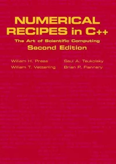 [eBOOK]-Numerical Recipes in C++: The Art of Scientific Computing