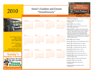 New hours at Annie’s “GreenGrocery”  Thursday