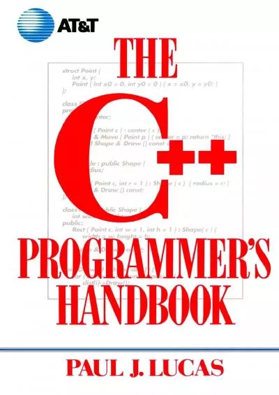 [FREE]-C++ Programmer\'s Handbook, The