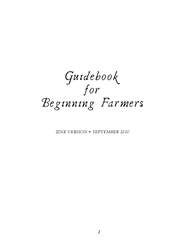 Gvidebook for Beginning Farmer