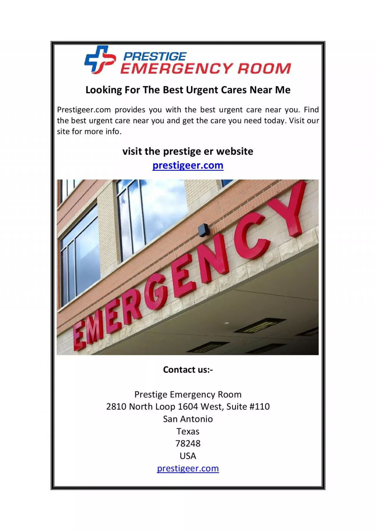 Looking For The Best Urgent Cares Near Me