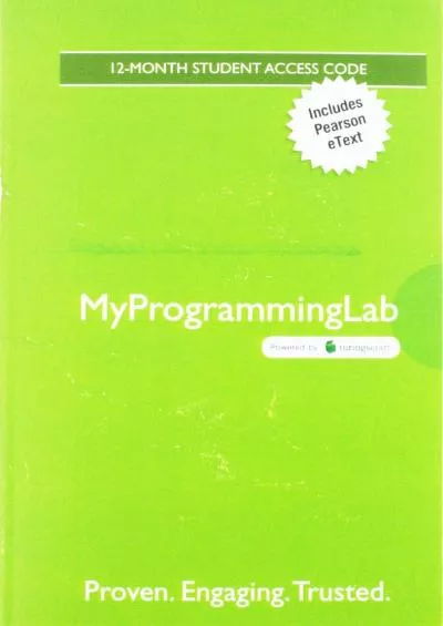 [DOWLOAD]-Starting Out with Java: From Control Structures through Objects -- MyLab Programming with Pearson eText