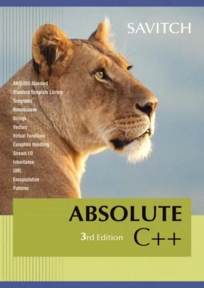 [READ]-Absolute C++ (3rd Edition)