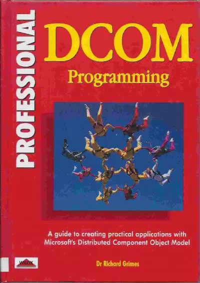 [FREE]-Professional DCOM Programming (Microsoft\'s Distributed Component Object Model)