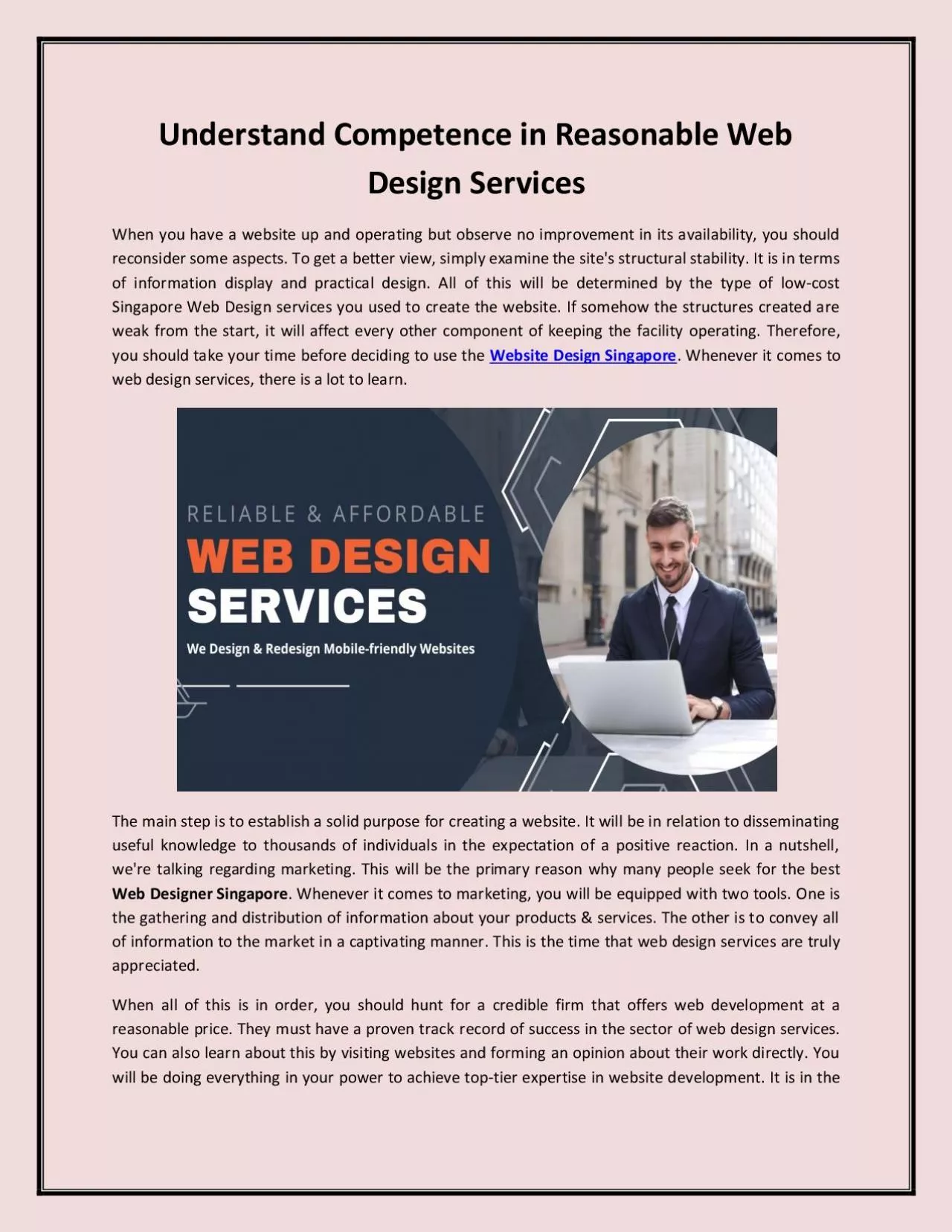 PDF-Understand Competence in Reasonable Web Design Services