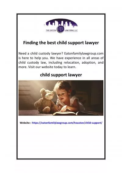 Finding the best child support lawyer