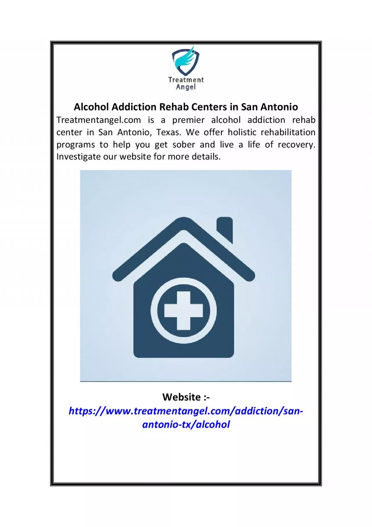 Alcohol Addiction Rehab Centers in San Antonio | Treatmentangel.com