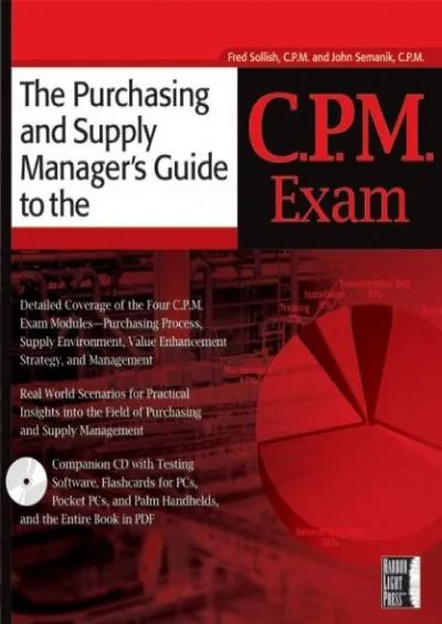 [DOWLOAD]-The Purchasing and Supply Manager\'s Guide To The C.P.M. Exam