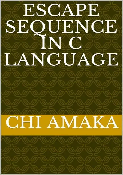 [PDF]-ESCAPE SEQUENCE IN C LANGUAGE