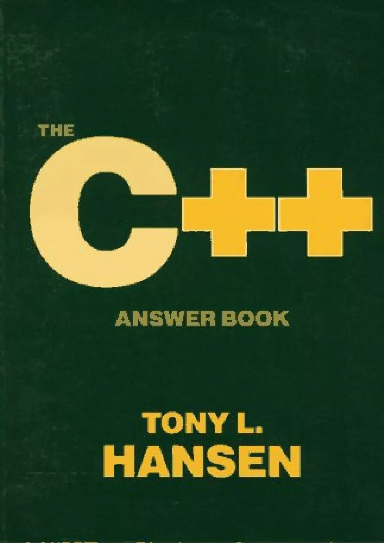 [READING BOOK]-The C++ Answer Book