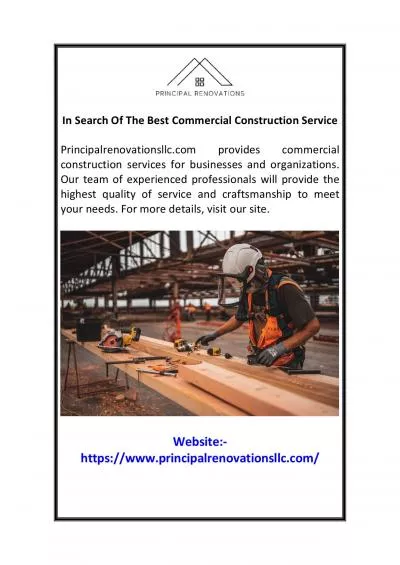 In Search Of The Best Commercial Construction Service