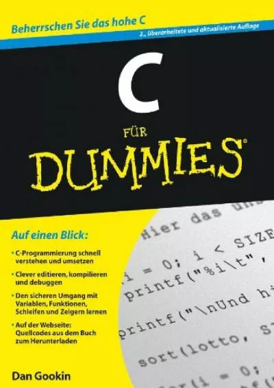 [FREE]-C für Dummies (Für Dummies) (German Edition)