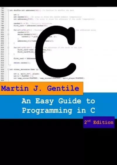 [BEST]-An Easy Guide to Programming in C, Second Edition