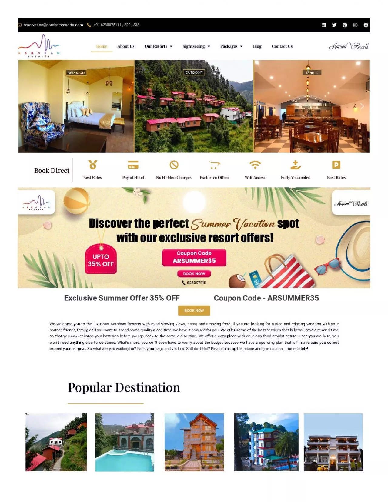 PDF-Best Hotels in Himachal Pradesh - Aaroham Resorts