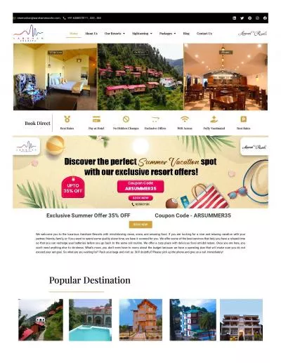 Best Hotels in Himachal Pradesh - Aaroham Resorts