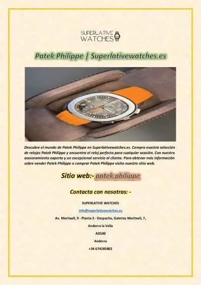 Patek Philippe | Superlativewatches.es