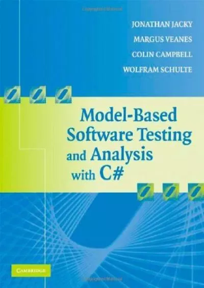 [READ]-Model-Based Software Testing and Analysis with C: A Model-Based Approach Using