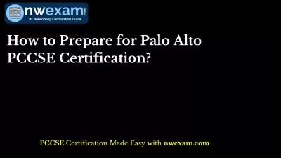 How to Prepare for Palo Alto PCCSE Certification?