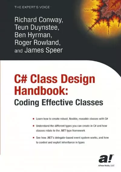 [PDF]-C Class Design Handbook: Coding Effective Classes (Expert\'s Voice)