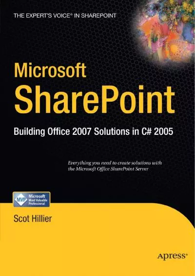 [FREE]-Microsoft SharePoint: Building Office 2007 Solutions in C 2005 (Expert\'s Voice in Sharepoint)