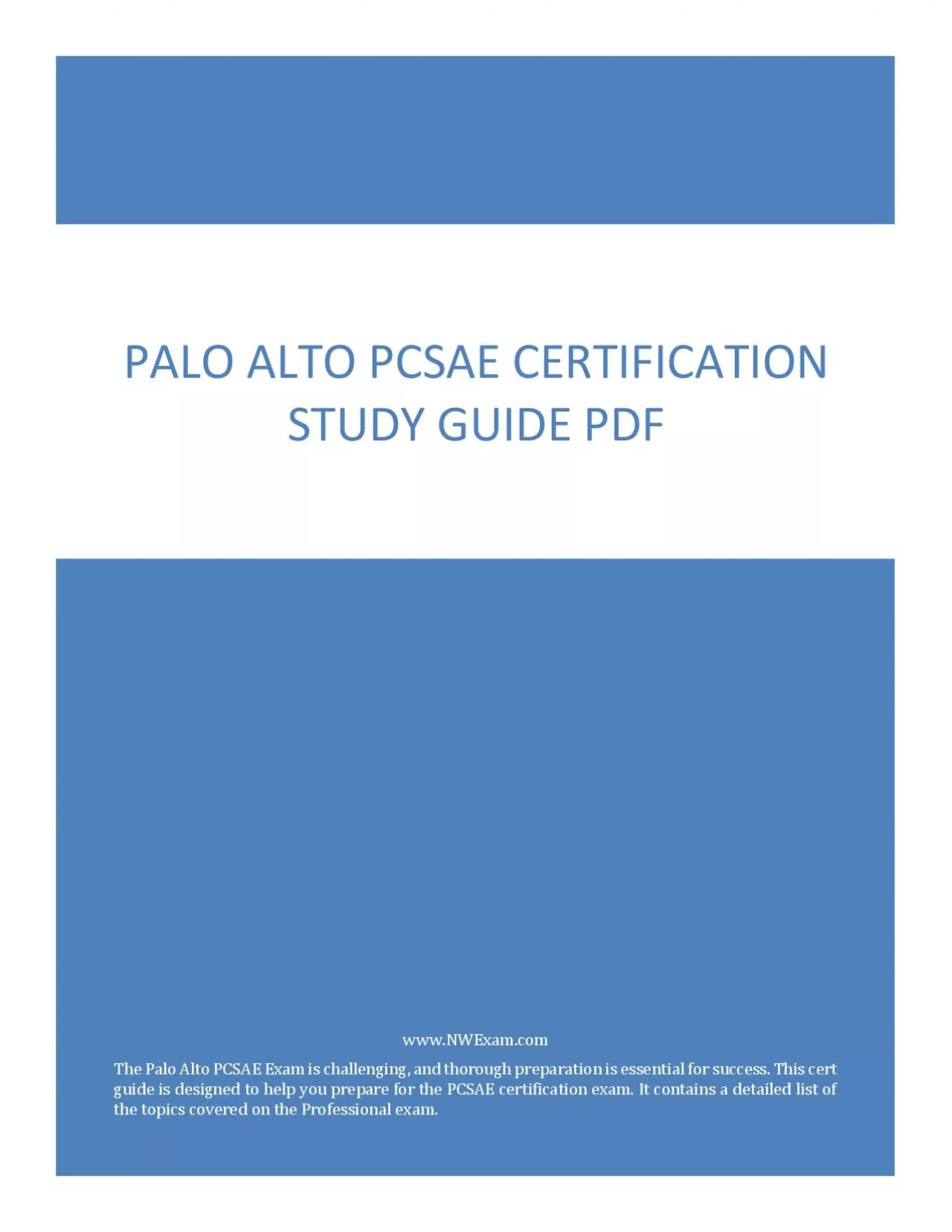 PDF-[2023] Palo Alto PCSAE Certification Study Guide PDF