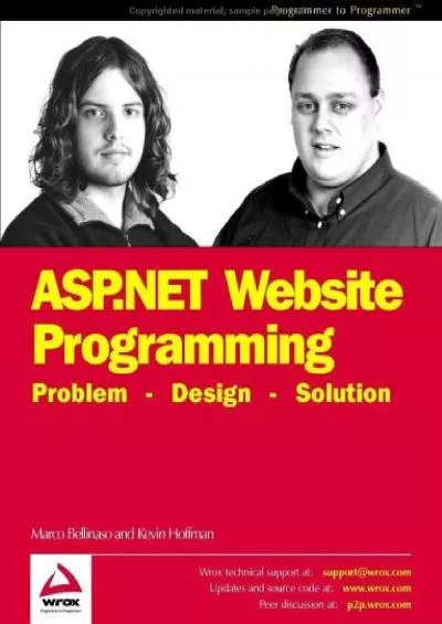 [DOWLOAD]-ASP.NET Website Programming: Problem - Design - Solution C Edition