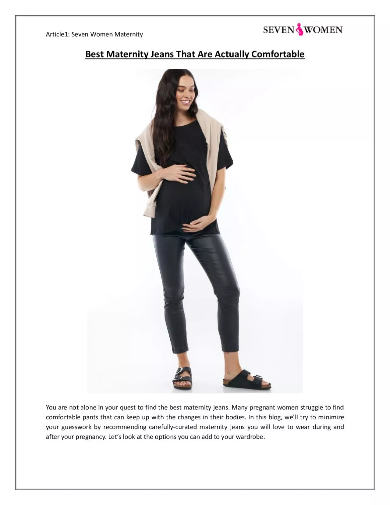 PDF-Best Maternity Jeans That Are Actually Comfortable